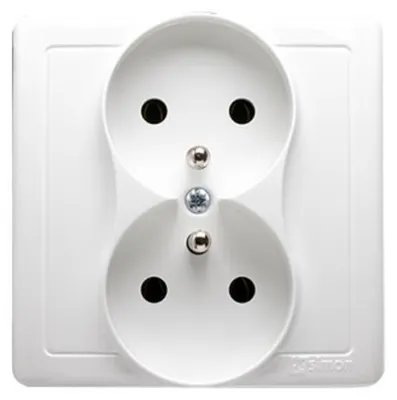 Obrázok produktu pre Kontakt-Simon BMGZ2/11, Biela, Plast, IP20, 250 V, 80,5 mm, 45 mm