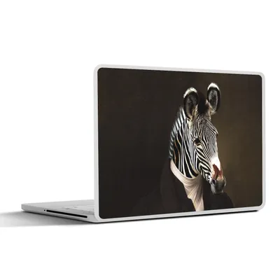 Produktbild von MuchoWow® Laptop Aufkleber Sticker Cover Alte Meister - Zebra - Kunst 32.5x23.5 cm - Sticker für Laptop - Selbstklebend