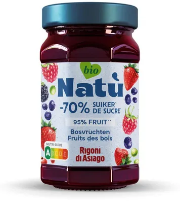 Image de Natù Bosvruchtenspread 240g – Tartinade fruitée aux baies sauvages, naturelle et sans additifs