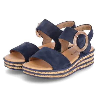 Produktbild von Gabor Sandalen Damen Rauleder Blau Größe: 7