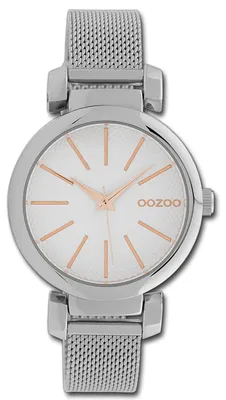 Immagine prodotto di Oozoo Damenuhr, orologio da polso da donna, cinturino in metallo argentato, movimento al quarzo, quadrante analogico, modello D3UOC10128