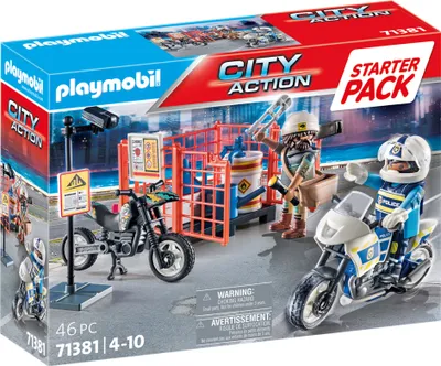 Produktbild von PLAYMOBIL City Action 71381 Starter Pack Polizei