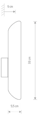 Produktbild von Wandlampe Up Down Messing Schwarz GU10 Echt-Messing Metall Modern Wandleuchte