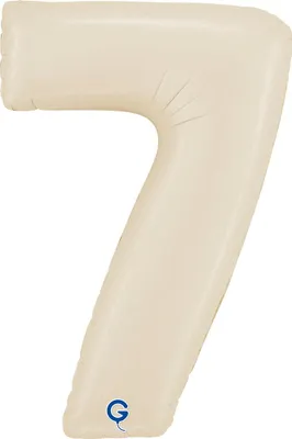 Obrázek produktu pro Fóliový balónek číslo 7, saténový krém 66 cm, Grabo