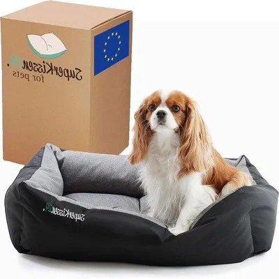 Productafbeelding van Famanu Hondenbed, wasbaar - Huisdierenbed - Hondenmand, vulling, 70x55 cm