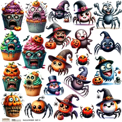 Produktbild von AUFKLEBER - ScrapLove - Halloween Set 2