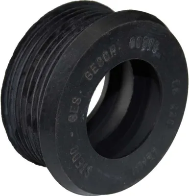 Produktbild von WC-Spülrohrverbinder Gummi schwarz D=55mm für Spülrohr 38-45mm ohne Rosette