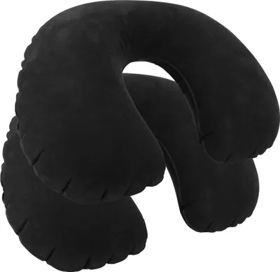 Produktbild von com-four® 2x Aufblasbares Nackenstützkissen - Praktisches Nackenhörnchen zum Aufpusten - Ideales Reise-Kissen für unterwegs