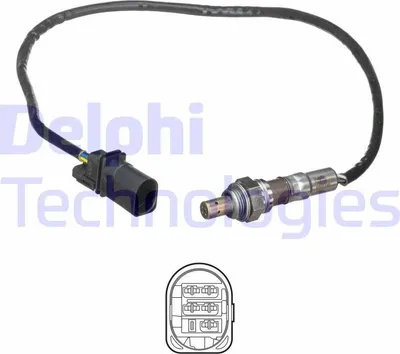 Produktbild von DELPHI Lambdasonde für FIAT 500 (312) vor-Kat Beheizt 610mm ES21145-12B1