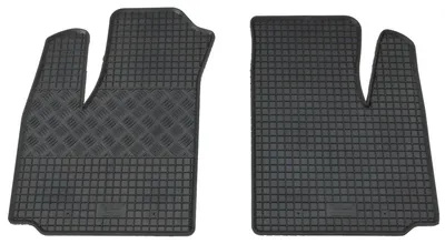 Gummifußmatten Set 2-teilig für Fiat Doblo 1 119 (2001-2010), schwarz
