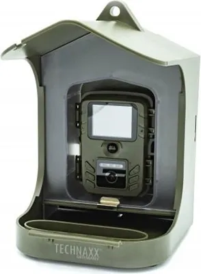 Obrázok produktu pre Technaxx Station de the Bird Feeding Camera de Technaxx with el Treat Hanging, Box de 150 g for el Food and - Resolution Video de FullHD - Versatile Kit de the TX-165 Installation.