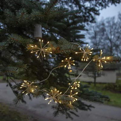 Zdjęcie produktu dla Łańcuch dekoracyjny kwiatki Led DEW DROP na baterie