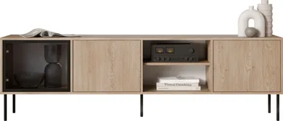 Produktbild von MIRJAN24 TV-Schrank Domi 200 3D mit drei Drehtüren (Farbe: Eiche Cremona)