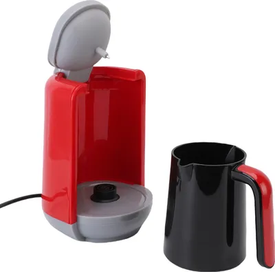 Türkische Kaffeemaschine 5 Tassen 3 Heizmodi LCD Display Flip Top Türkische Kaffeemaschine mit Temperaturregelung für Zuhause EU Stecker