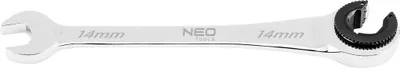 Image de NEO TOOLS Clé mixte à cliquet | Clé mixte à cliquet en acier au chrome-vanadium - Clé mixte à cliquet de 14 mm