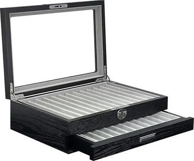 Produktbild von Famanu Vitrine 24 Aluminium - Uhrenbox mit Display