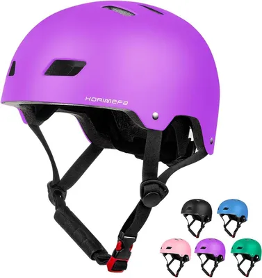 Image de Casque vélo enfant KORIMEFA  CE Violet M pour 3-14 ans