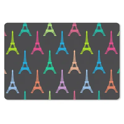 Produktbild von MuchoWow® Mauspad Mousepad Eiffelturm - Schnittmuster - Paris 27x18 cm - Mousepads - Maus Mat - Pad - Mausunterlage - Büroartikel - Desk Matten