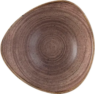 Produktbild von CHURCHILL Stonecast Raw Brown Teller flach, triangle, ø: 229 mm