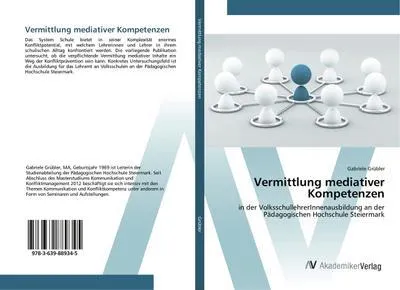Produktbild von Vermittlung mediativer Kompetenzen