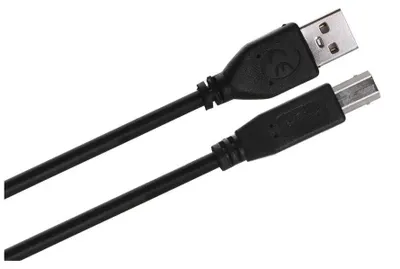 Obrázok produktu pre Gembird 3m USB 2.0 A/B M, 3 m, USB A, USB B, USB 2.0, Samec/samec, Čierna
