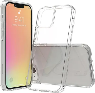 Produktbild von Hülle für Apple iPhone 13 Handyhülle Hybrid Silikon Case Bumper Cover Klar