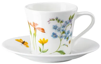 Espressobeker 2-teilig (1 Tasse & 1 Untertasse) – Bone China