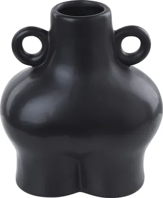 Image de Vase à fleurs en dolomite 32 noir Nafplio Lumarko !