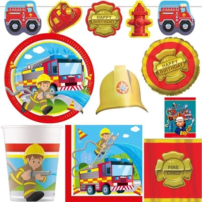 Produktbild von Feuerwehr Deko Kindergeburtstag Partyset