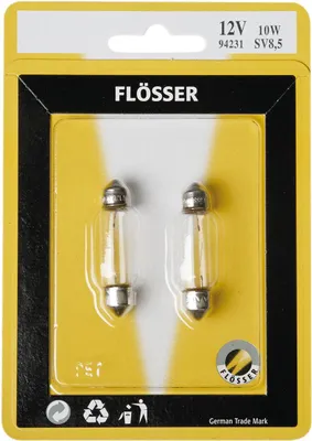 Image de AMPOULE 12V 5W SV8, 11X40MM, paquet de 10