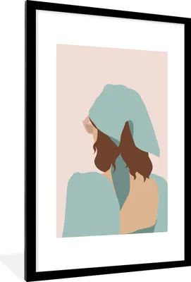 Produktbild von MuchoWow® Gerahmtes Poster Sommer - Frauen - Kleidung 60x90 cm - Poster mit Schwarzem Bilderrahmen Wandposter Rahmen Foto Bilder - Dekoration - Wandposter Wohnzimmer - Hochwertig