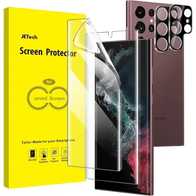 Produktbild von Schutzfolie für Samsung Galaxy S22 Ultra 5G 6,8 Zoll mit Kameraschutz, 2 Stück