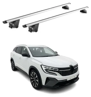 Produktbild von Dachträger für Renault Espace VI 2023-2026 100kg Aluminium Schwarz 2 tlg, KI-generiertes Bild