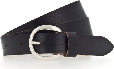 Produktbild von Vanzetti Leder Gürtel 25mm Belt W80 Black Metallic schwarz