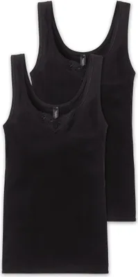 Produktbild von Schiesser Damen 2PACK Trägertop schwarz 036