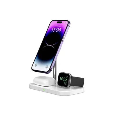 Produktbild von Tech-Protect Tech-protect wireless charger QI15W A22 3in1 Magnetic MagSafe, white