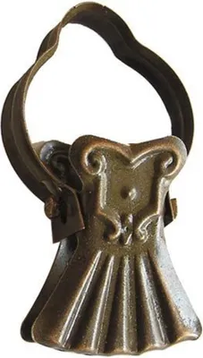 Produktbild von 20 Stück Metall-Vorhangklammern, 28 mm, Altkupfer, für Gardinenstangen