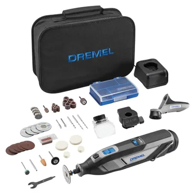 Produktbild von DREMEL® 8240, Kabelloses Multifunktionswerkzeug, 1 x 12-V-2Ah-Akku, 45 Zubehören