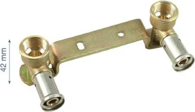 Image de 16*1/2" MS Montagebrücke doppeltgekröpft IG Henco