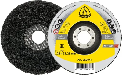 Produktbild von Klingspor NCD 200 Reinigungsscheibe, 125 x 22,23 mm Siliziumkarbid gerade