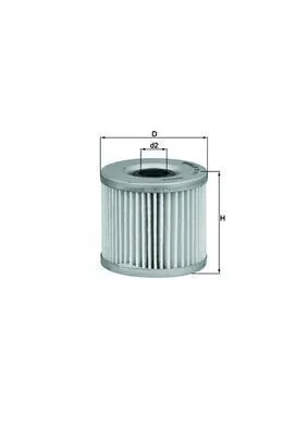 Produktbild von Ölfilter MAHLE OX 411 Filtereinsatz für SUZUKI MOTORCYCLES GSF BANDIT GR GS GSX