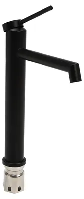 Immagine prodotto di Rubinetto per lavabo, montaggio a soffitto, comando acqua calda-fredda, nero