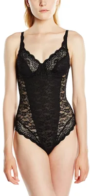 Produktbild von Triumph Amourette 300, Bodysuit, Schwarz, Baumwolle, Elasthan, Polyamid, Erwachsener, 79% Polyamide, 19% Elasthane, 2% Baumwolle, 95B