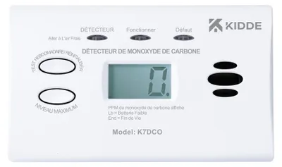 Image de Détecteur monoxide de carbone avec ecran digital 7dco 1 an