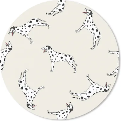 Produktbild von MuchoWow® Mauspad Mousepad Hund - Dalmatiner - Pastell - Junge - Design 30x30 cm - Mousepads - Maus Mat - Pad - Mausunterlage - Tischunterlage - Schreibtischmatten