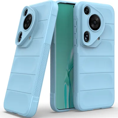 Produktbild von Handyhülle für Huawei Pura 70 Ultra Weich TPU Silikon Stossfest Anti-rutsch Hülle Blau