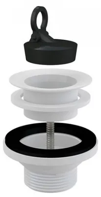 Produktbild von Alcadrain Ablaufventil für  Waschbecken 5/4" mit einem Kunststoffgitter DN63