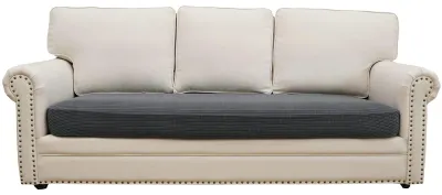 Produktbild von Sofabezug 3-Sitzer 165-200 cm, Stretch Sitzkissen, elastischer Sofabezug, dunkelgrau, für Wohnzimmer