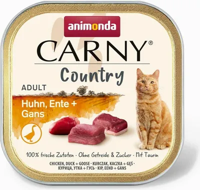 Obrázek produktu pro animonda Carny 83846, Dospělý jedinec, Jakékoli plemeno, Kuřecí maso, Kachna, 100 g, Bez obilovin, Bez sóji