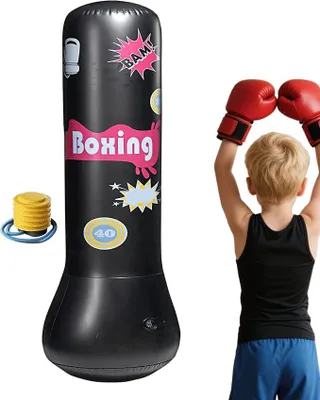 Immagine prodotto di Sacco da boxe gonfiabile per bambini, ideale per l'allenamento e il divertimento dei più piccoli